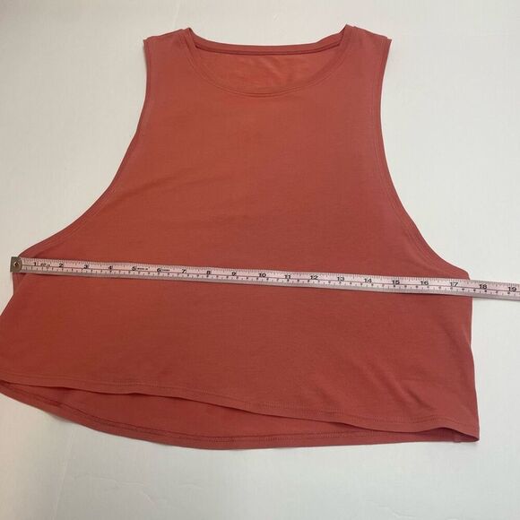 Lululemon Cut Back Crop Tank Rustic Coral size 4 - Picture 8 of 13